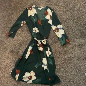 Monteau XS Midi Dress, Forrest/Hunter Green
